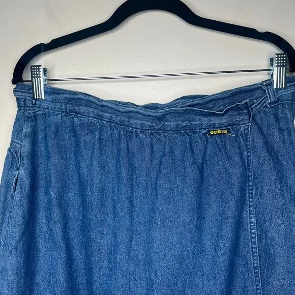 OshKosh B'gosh Denim Midi Skirt in Blue - Picture 7 of 13